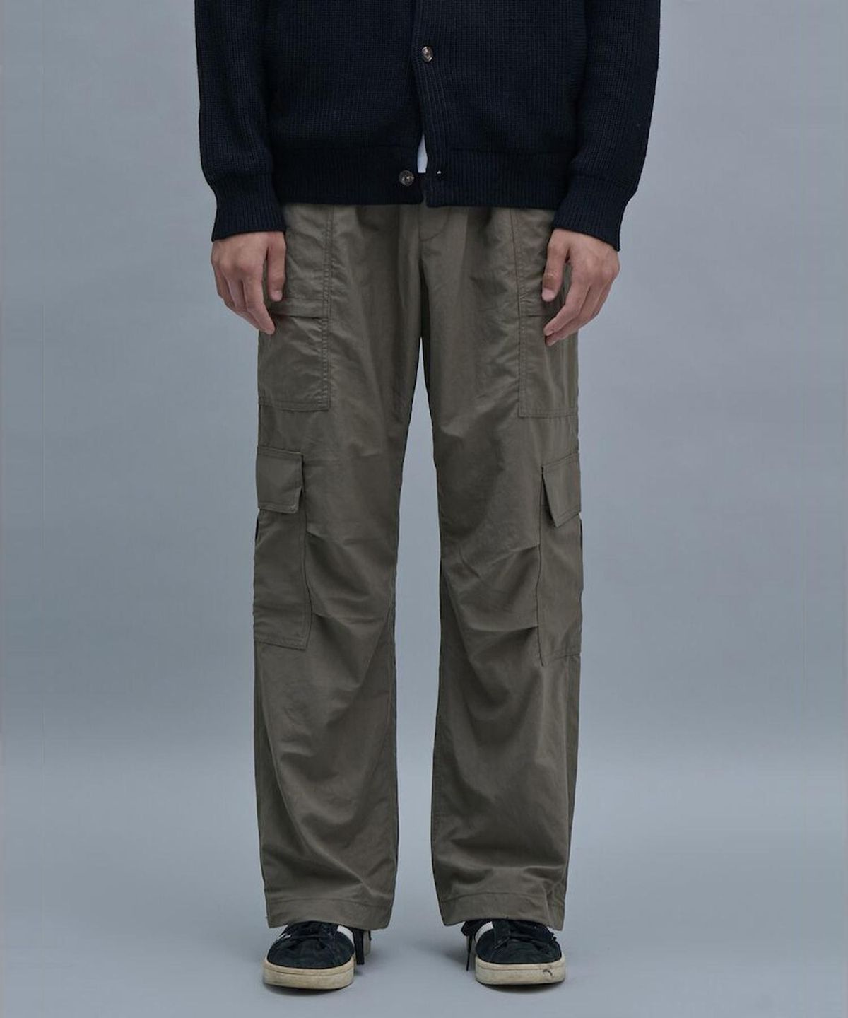 시프트지(SHIFT.G) Wide Utility Cargo Pants  Khaki