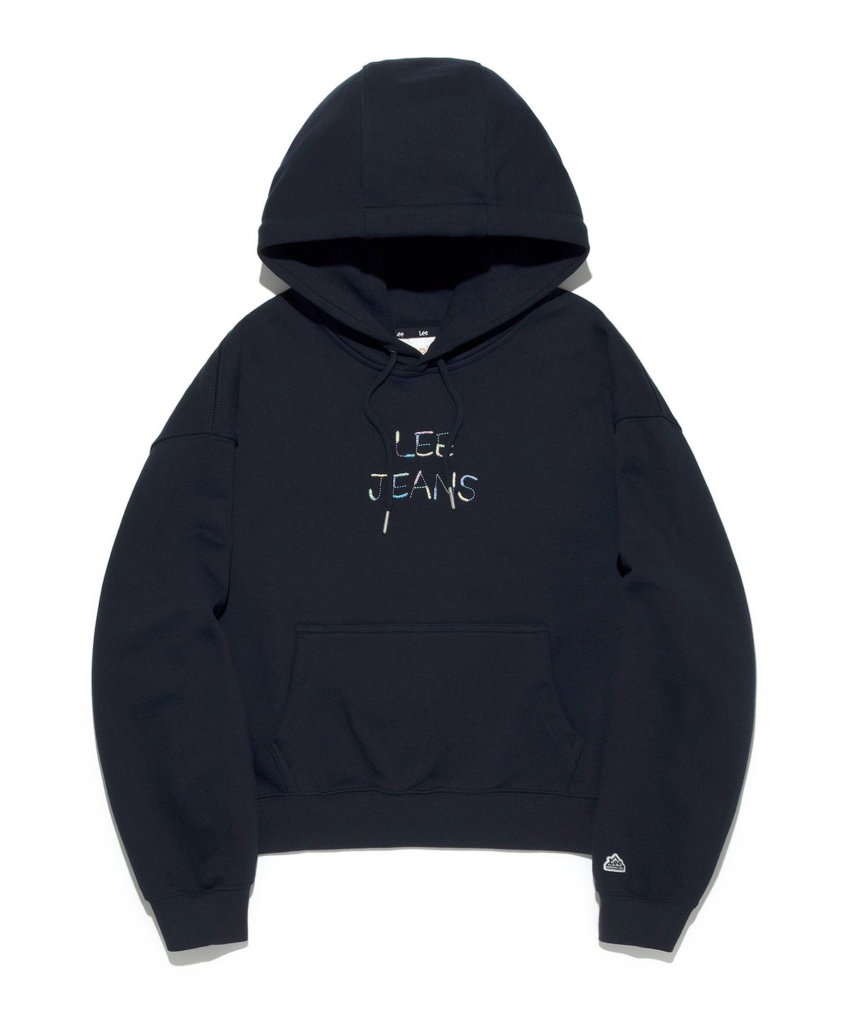 리(LEE) 우먼 리진스 스티치 후드 티셔츠 네이비