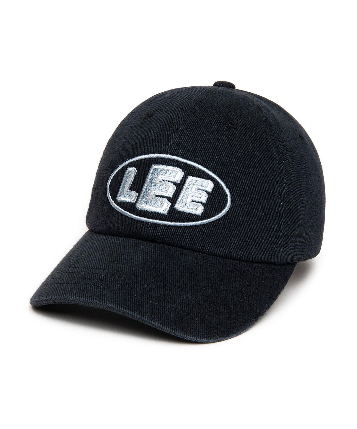 리(LEE) 리 변형 오벌 로고 볼캡 챠콜