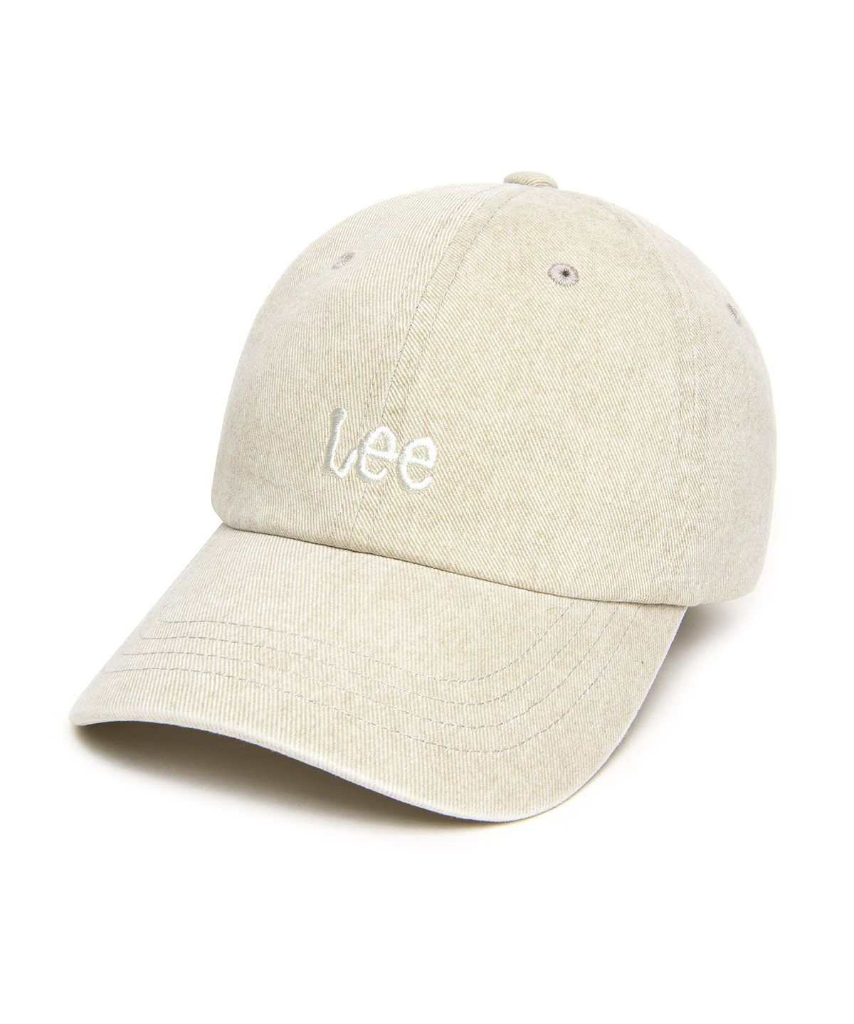 리(LEE) 스몰 트위치 로고 피그먼트 볼캡 베이지