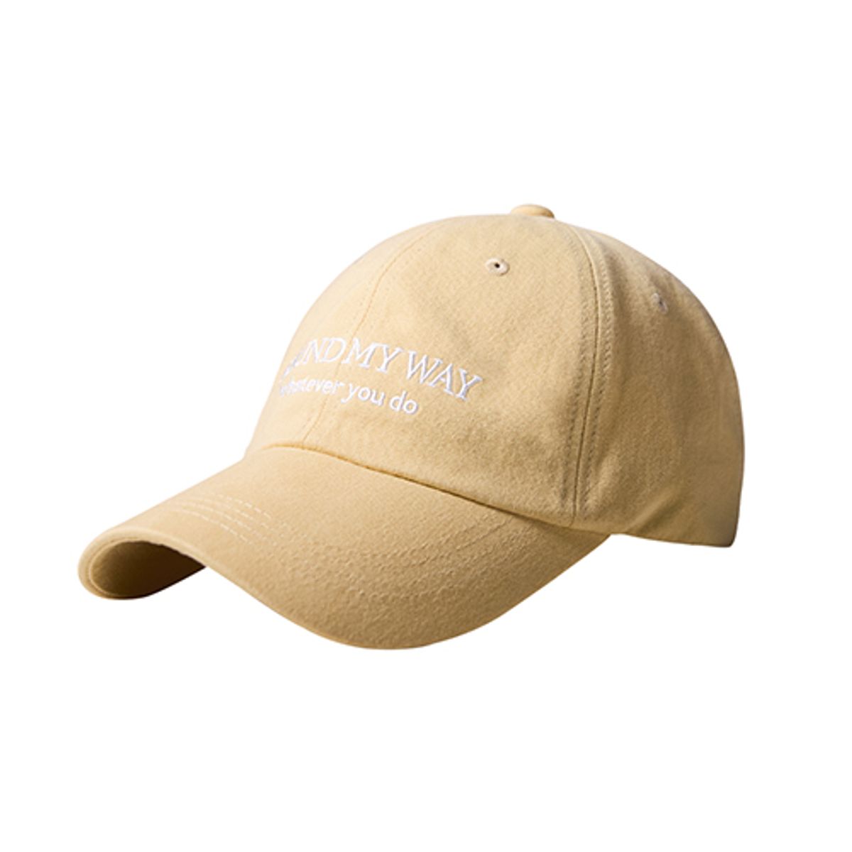 파운드마이웨이(FOUND MY WAY) Signature Lettering Logo ball cap - Yellow