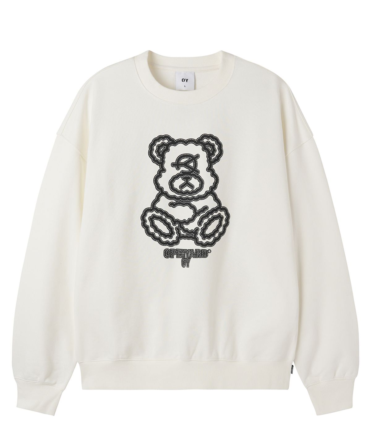 오픈야드(오와이)(OPENYARD(OY)) LINEWORK DOLLY CREWNECK - WHITE