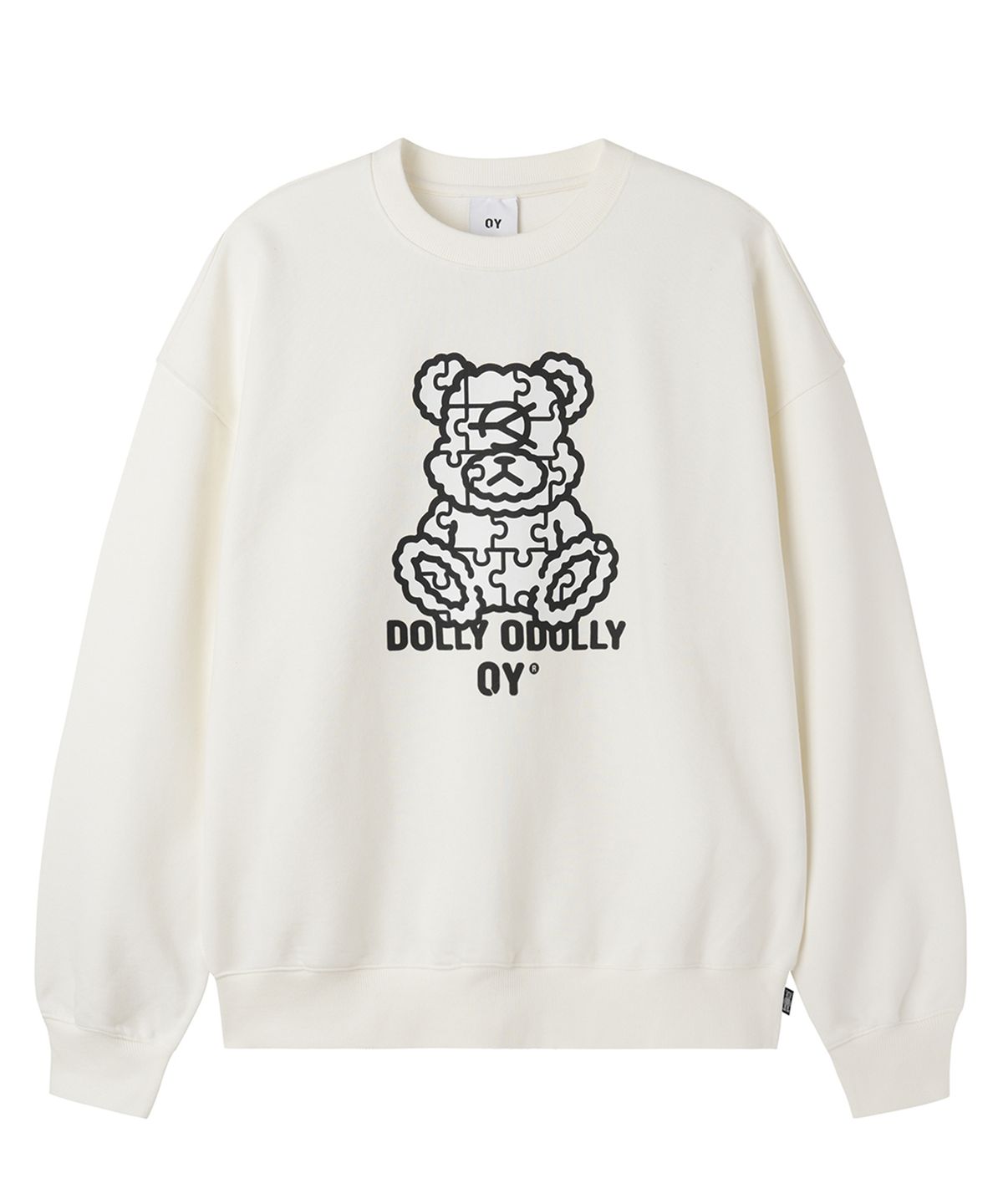 오픈야드(오와이)(OPENYARD(OY)) PUZZLE DOLLY CREWNECK - WHITE