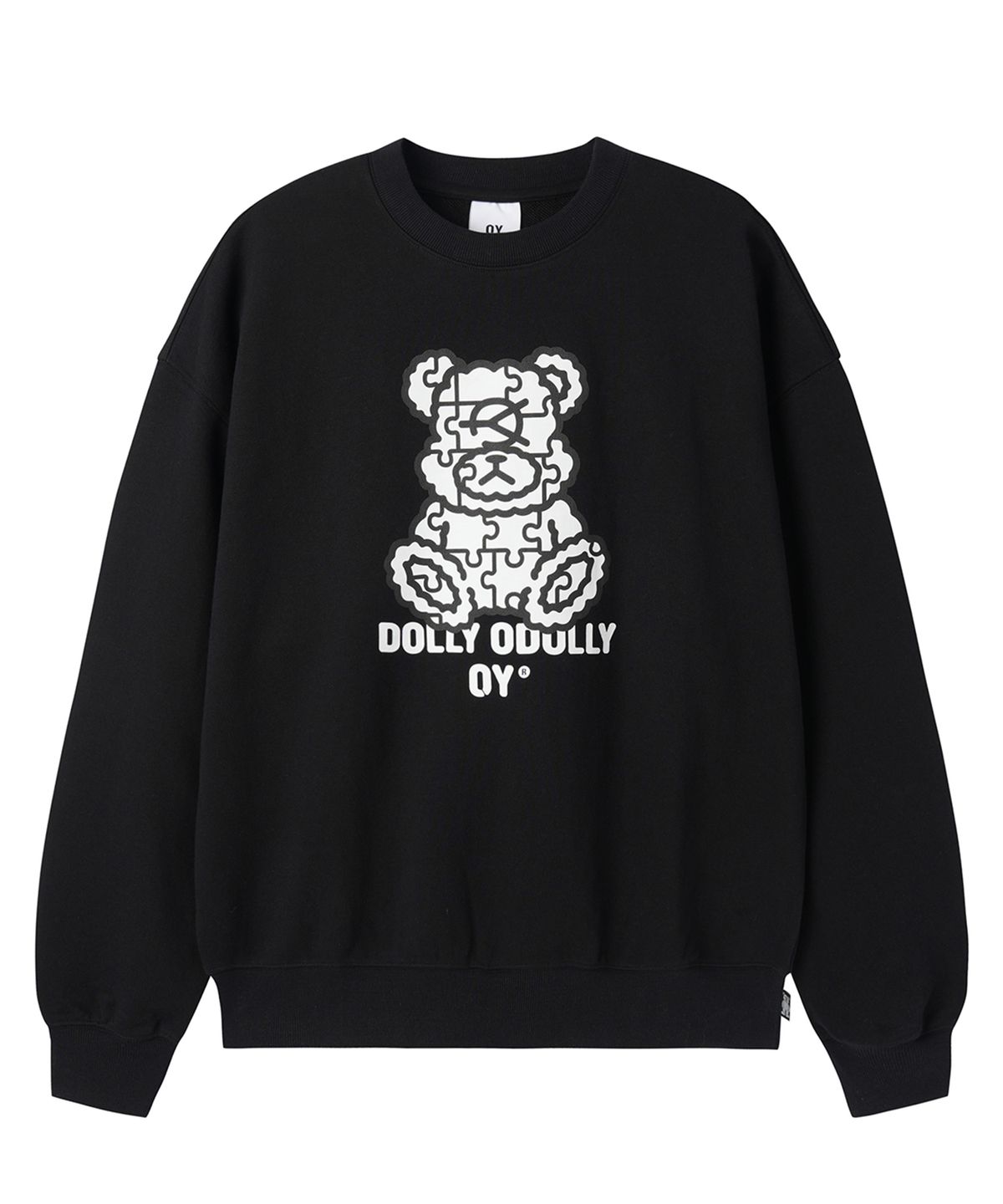 오픈야드(오와이)(OPENYARD(OY)) PUZZLE DOLLY CREWNECK - BLACK