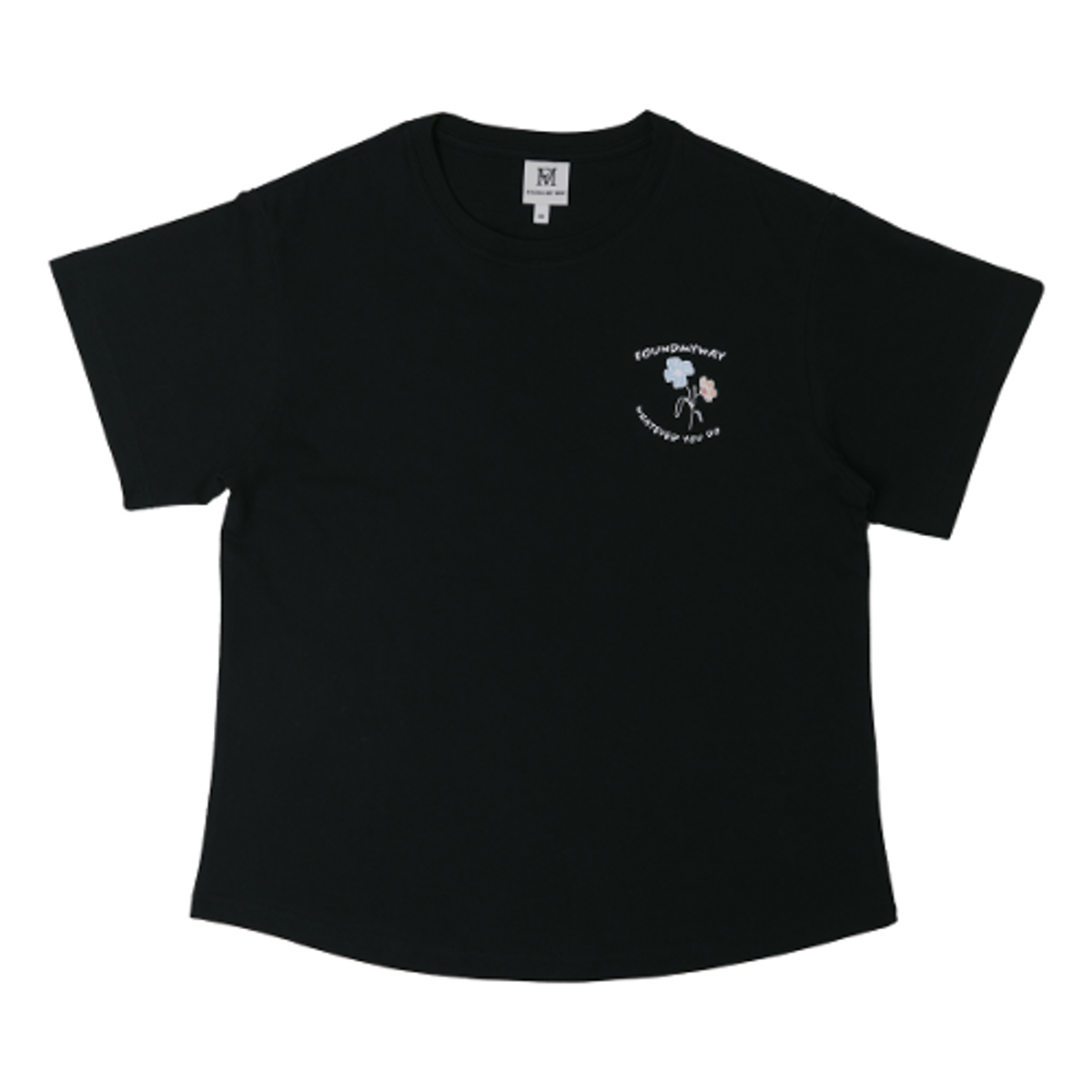 파운드마이웨이(FOUND MY WAY) FMW Flower Logo T-shirt (W) - Black
