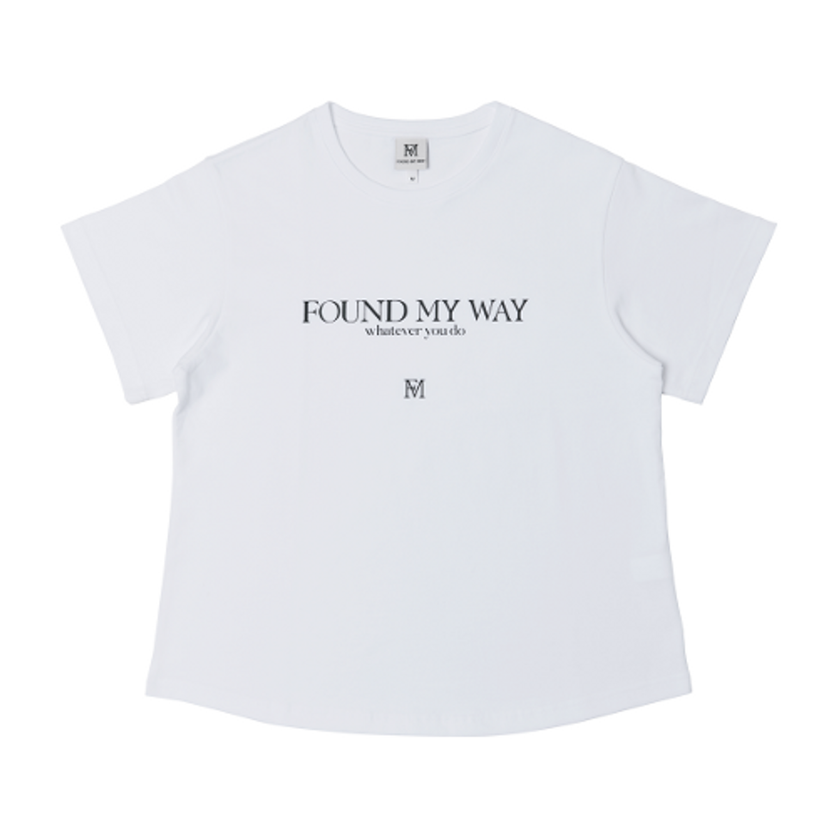 파운드마이웨이(FOUND MY WAY) FMW Lettering Logo T-shirt (W) - white