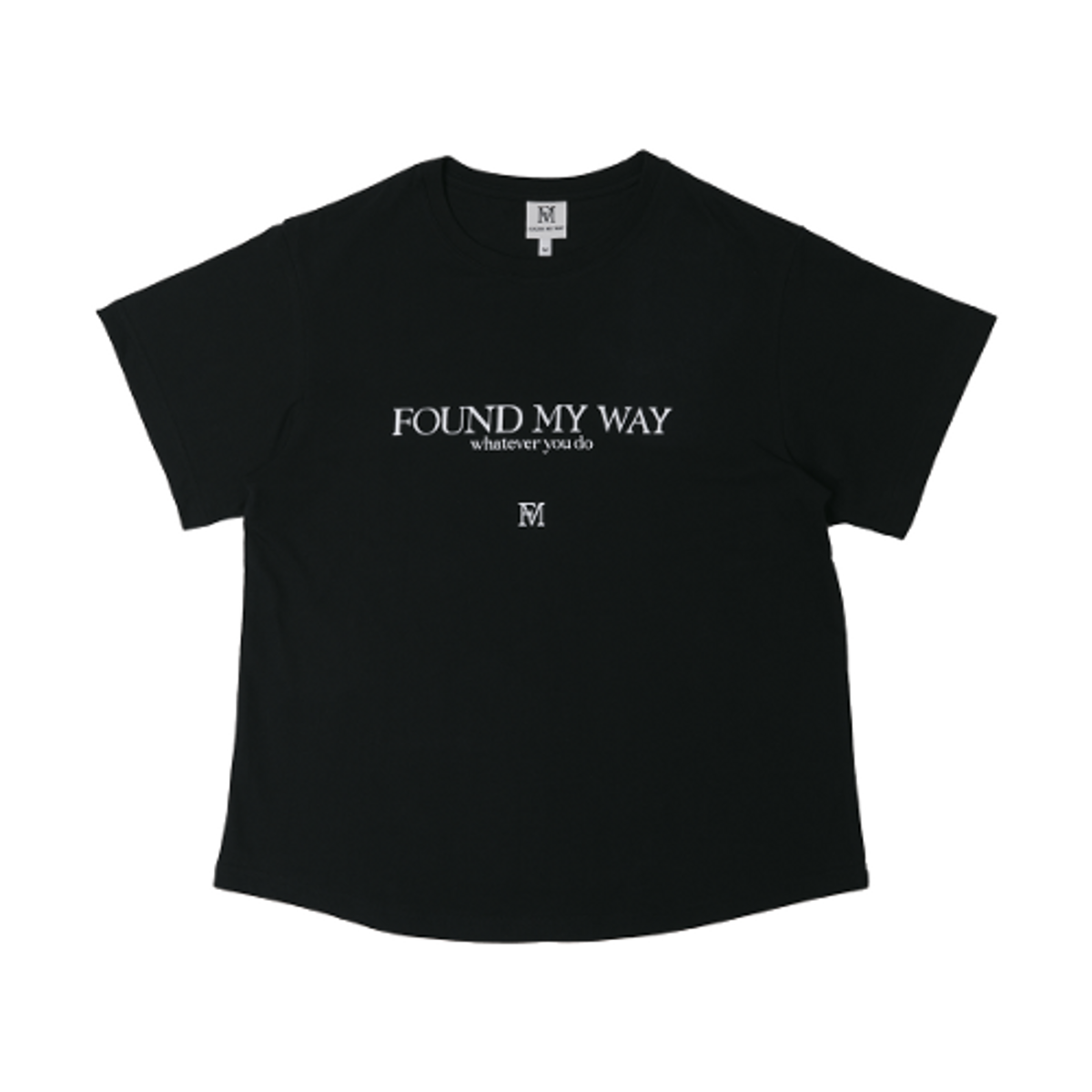 파운드마이웨이(FOUND MY WAY) FMW Lettering Logo T-shirt (W) - Black