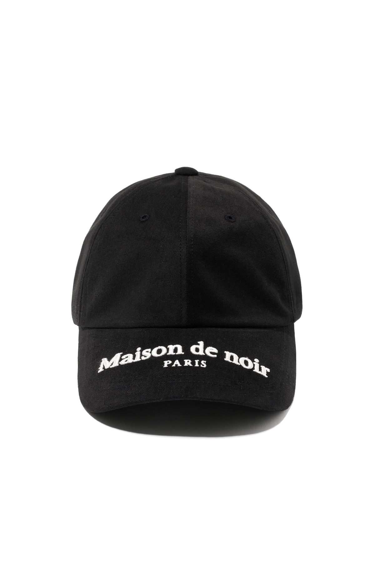 메종 드 누아(MAISON DE NOIR) AVANT LOGO CAP BLACK