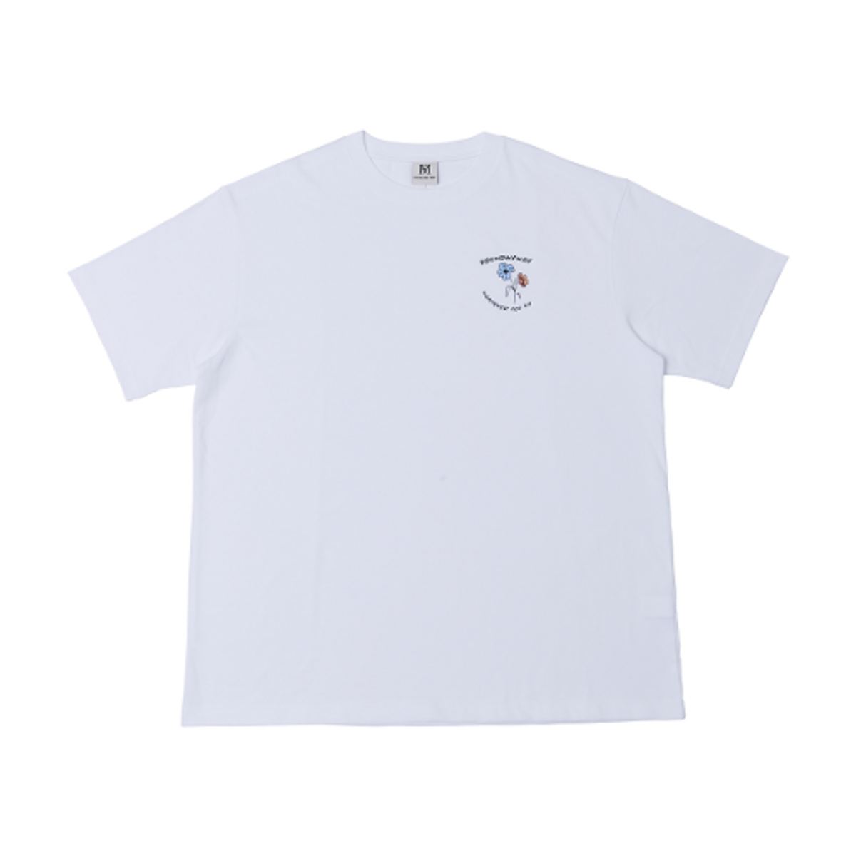 파운드마이웨이(FOUND MY WAY) FMW Flower Logo T-shirt - white