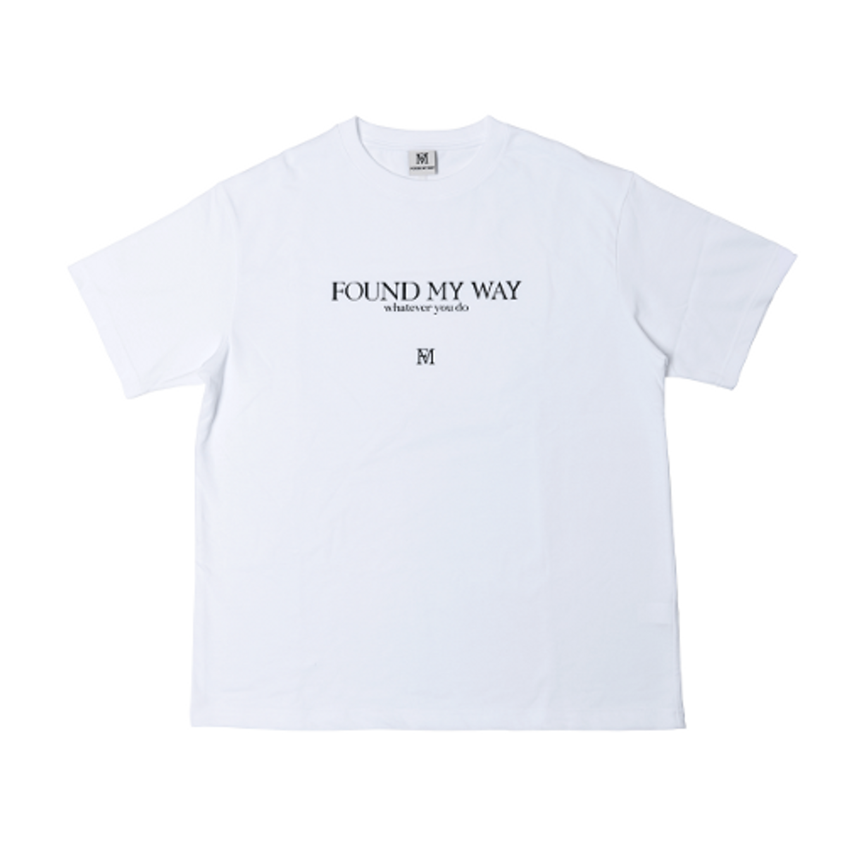 파운드마이웨이(FOUND MY WAY) FMW Lettering Logo T-shirt- white