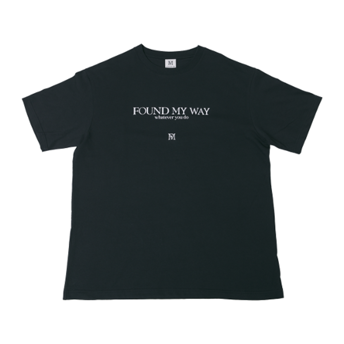파운드마이웨이(FOUND MY WAY) FMW Lettering Logo T-shirt- Black