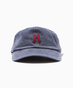 H Logo Cotton Ball Cap_Charcoal