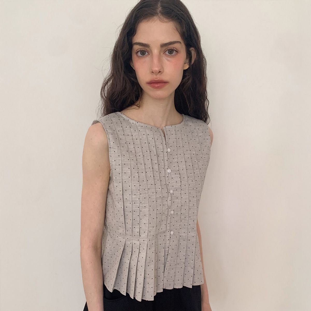 리리수(LILISU) Dottie Blouse / Grey