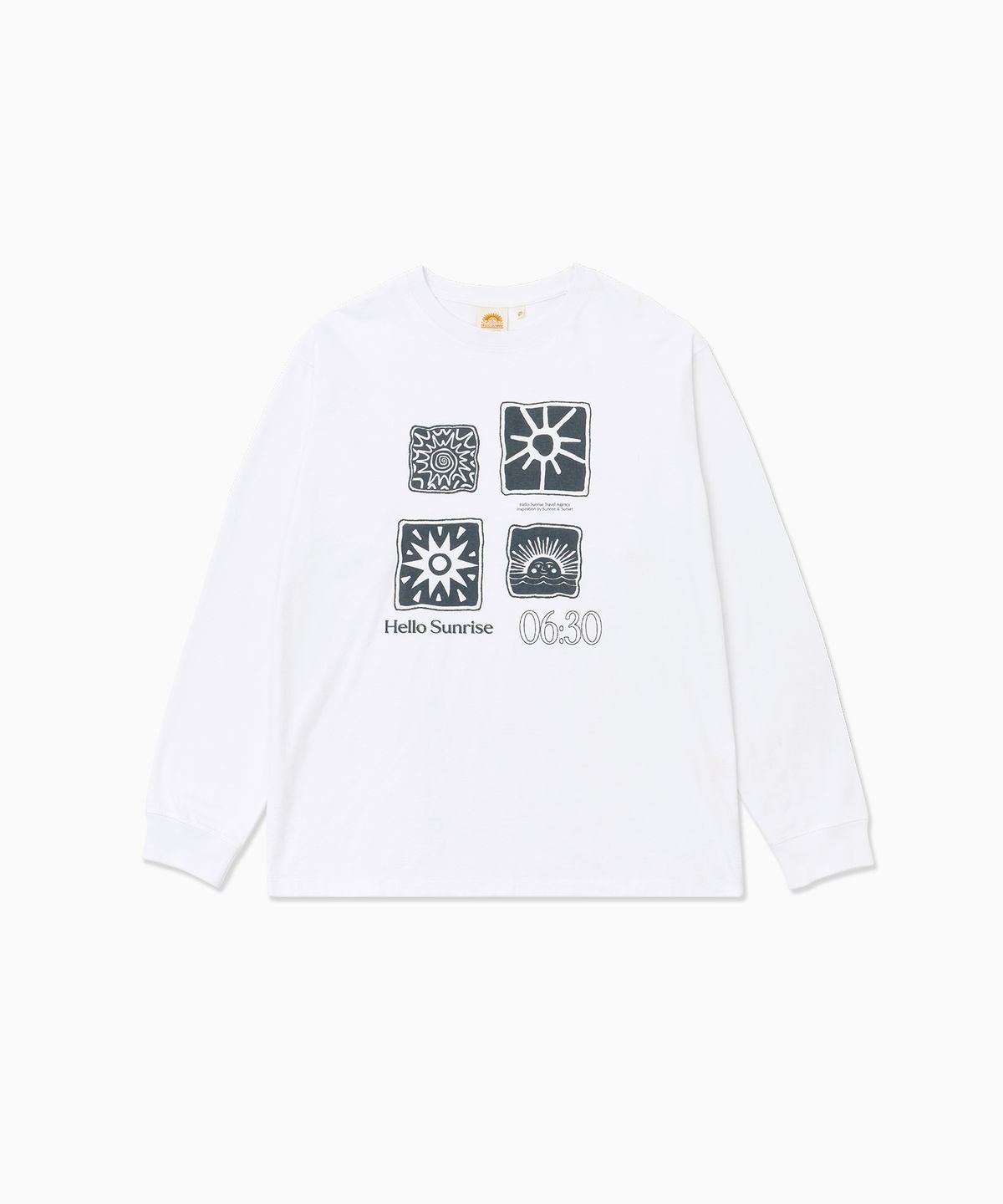 헬로 선라이즈(HELLO SUNRISE) Sun Stamp L/S Tee_White