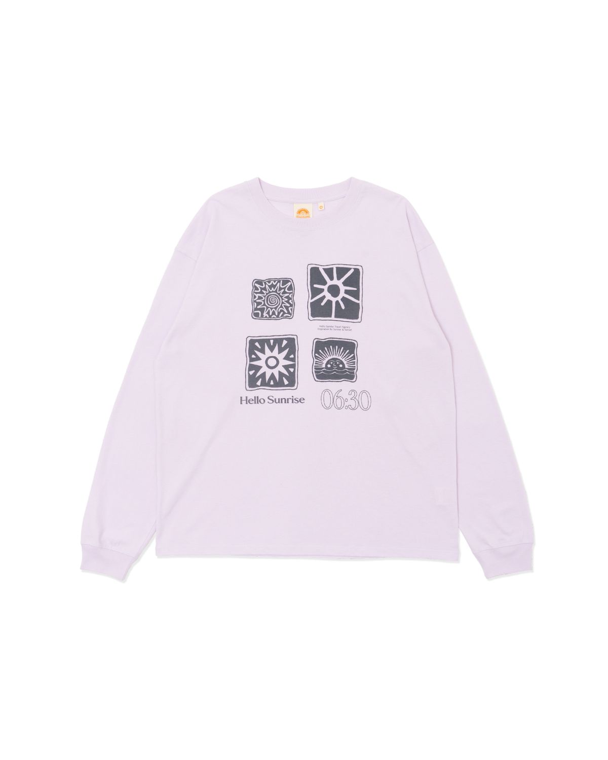 헬로 선라이즈(HELLO SUNRISE) Sun Stamp L/S Tee_Light Purple