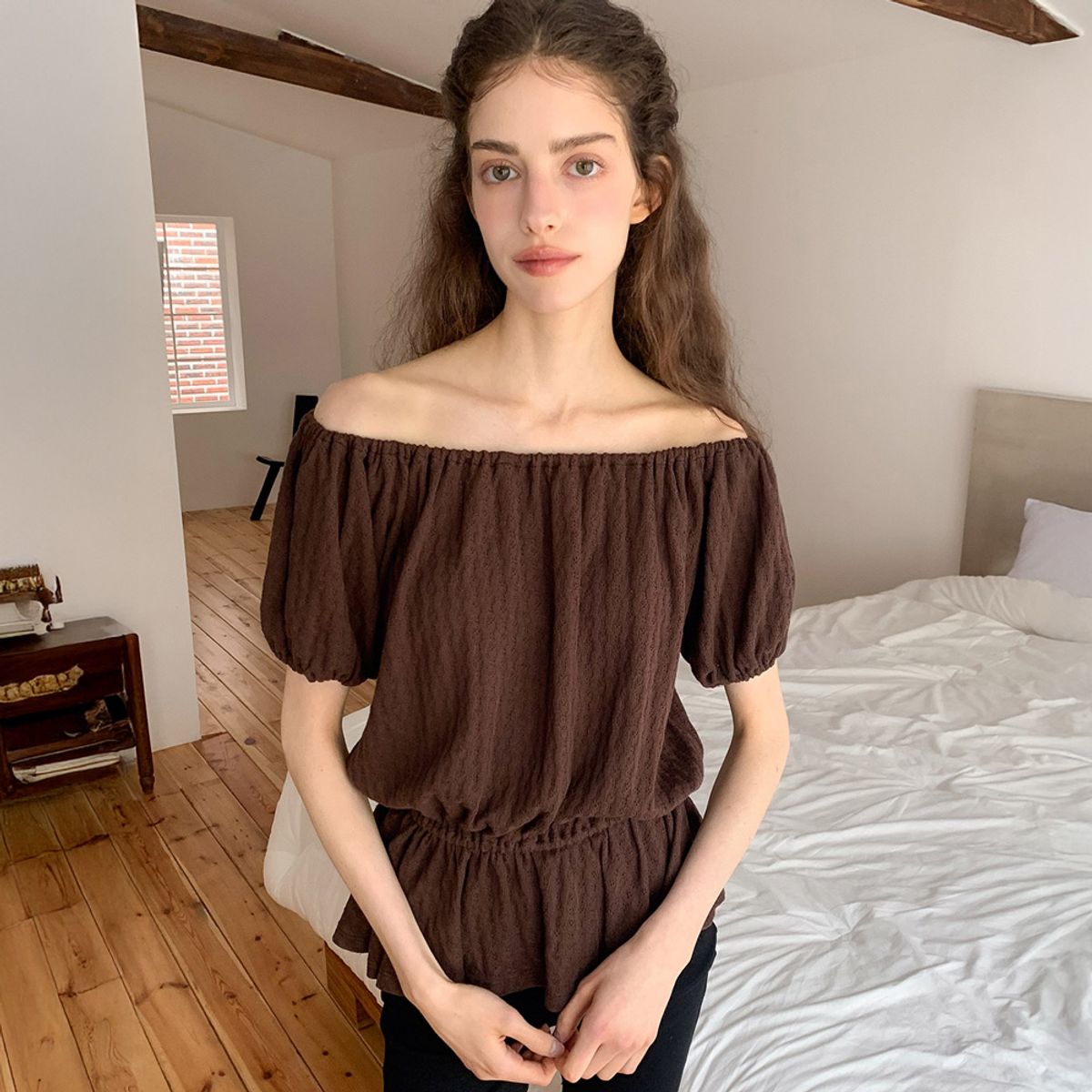 리리수(LILISU) Jade T shirts / Brown