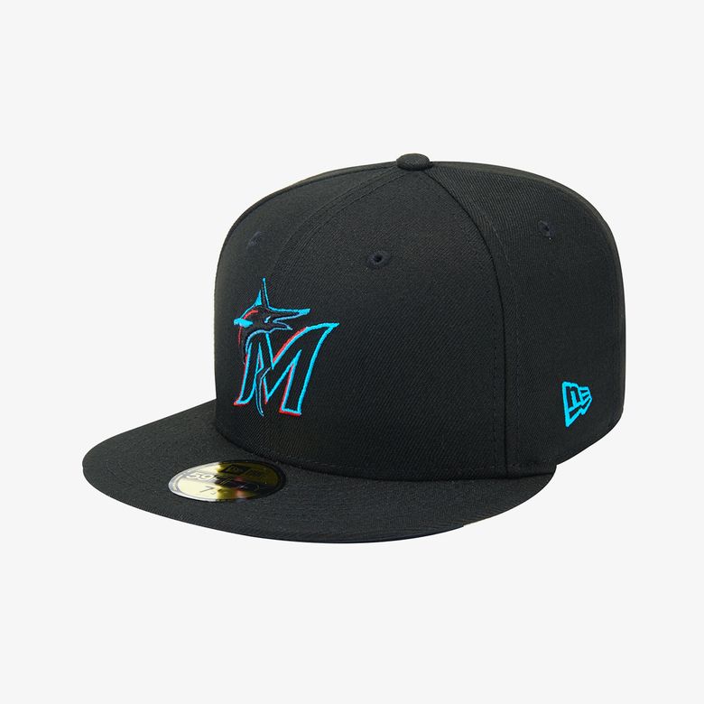 MLB 어센틱 마이애미 말린스 게임 블랙 70456861