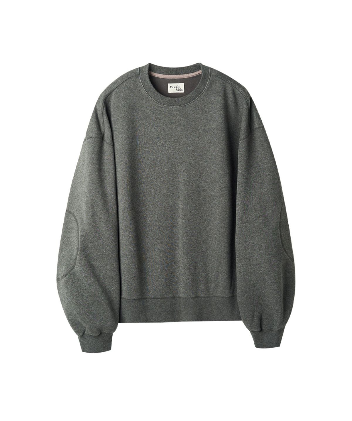 러프사이드(ROUGHSIDE) Oversized Sweat Shirt M.Charcoal