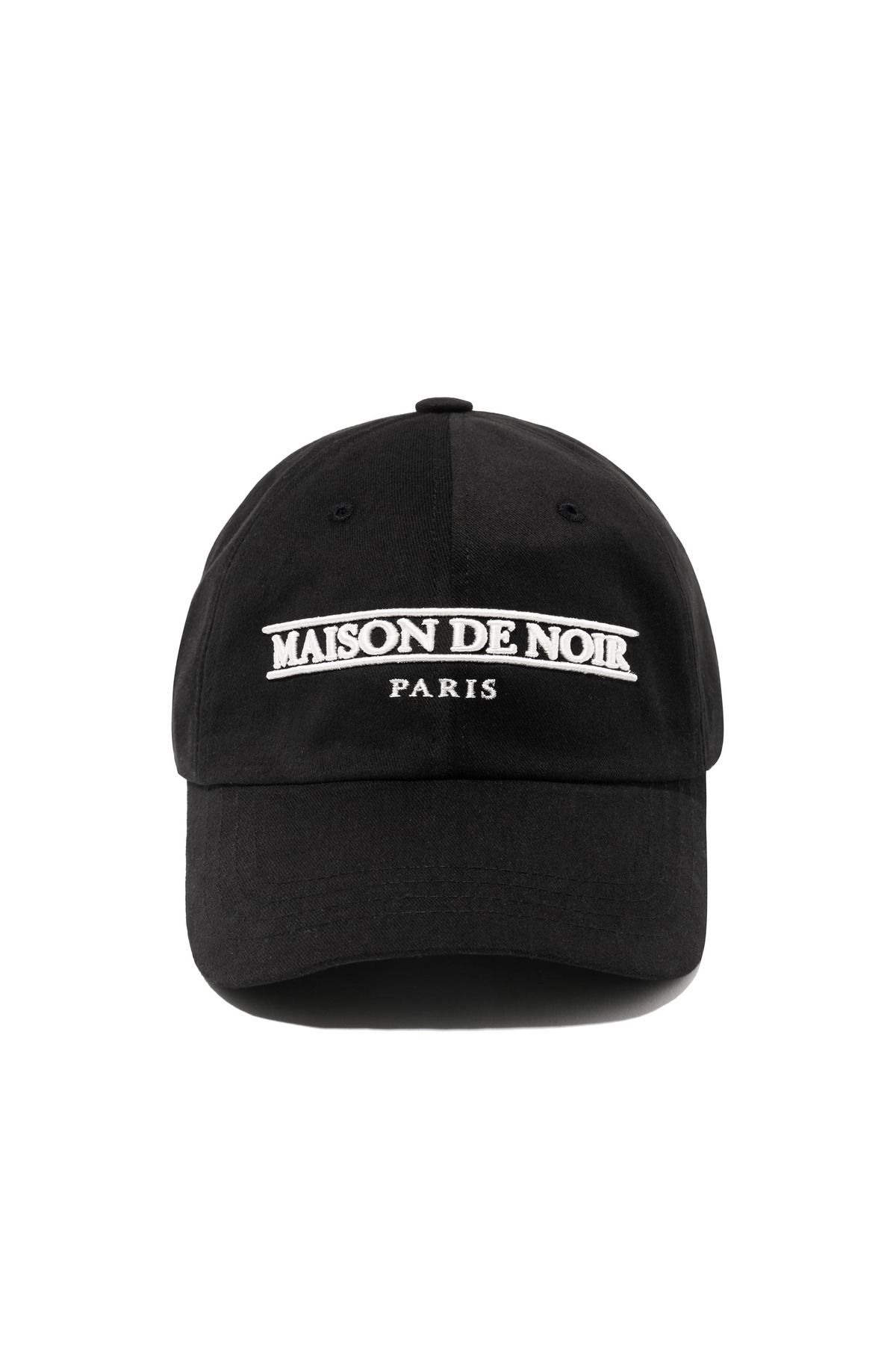 메종 드 누아(MAISON DE NOIR) ÉDITION LOGO CAP BLACK