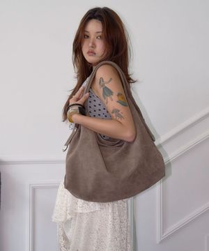 CACTUS HOBO BAG [Suede Mocha]