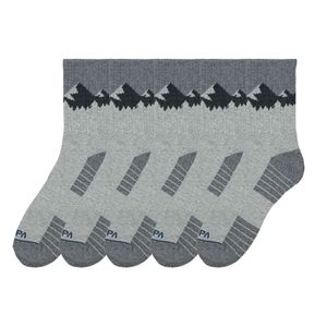 마운틴픽 쿠션 미들삭스 L 라이트그레이 5팩