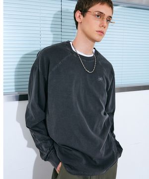 투포인트 피그먼트 롱슬리브 차콜