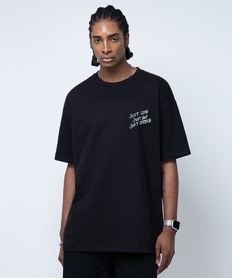 Just Drop Longline Tee (BLACK)