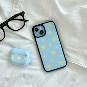 [+갤럭시] 블루 스파클링 에폭시 케이스