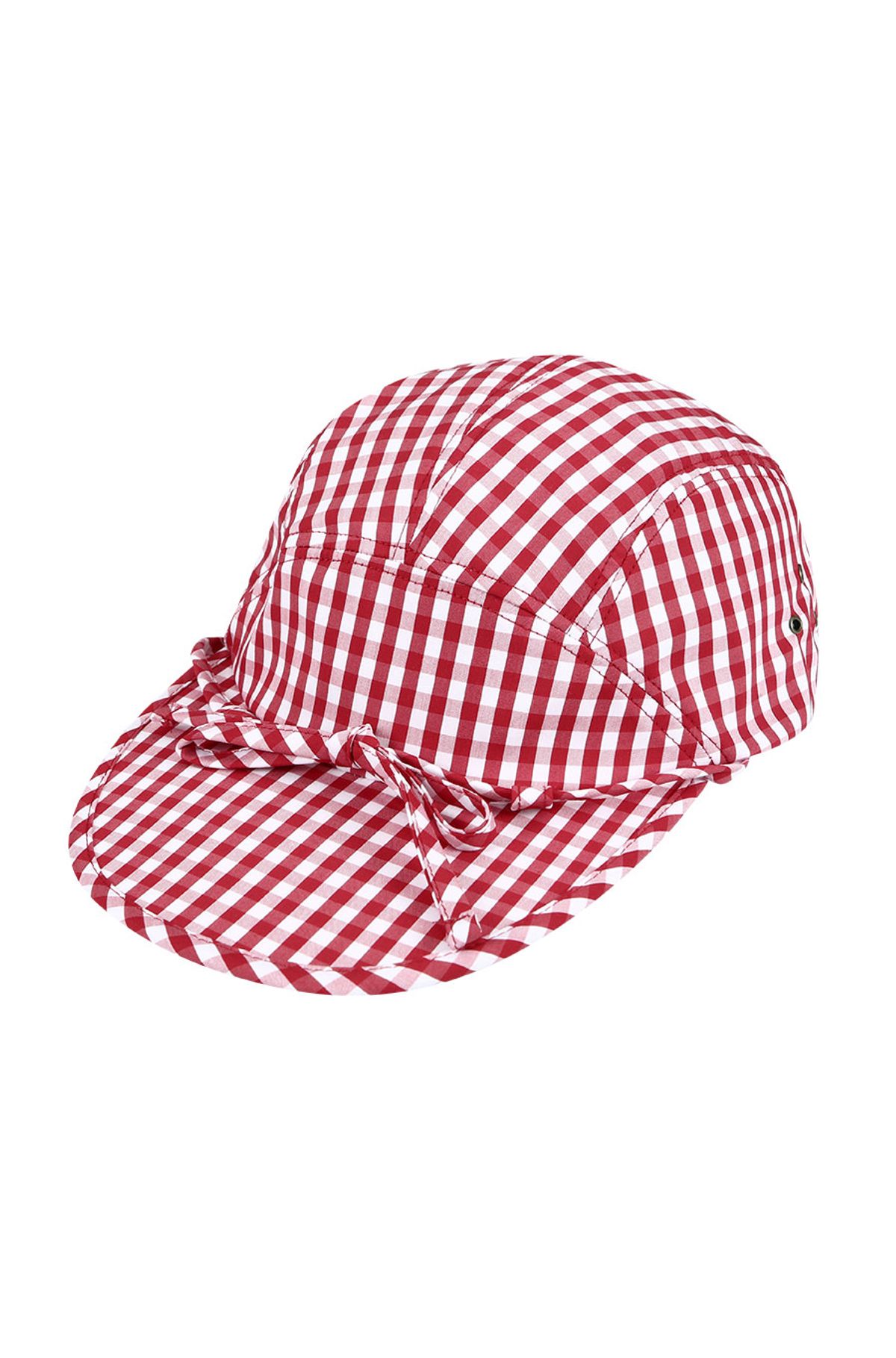 유체 프레타 포르테(YOUCHE PRET A PORTER) DR GINGHAM CHECK DUCK CAP Red
