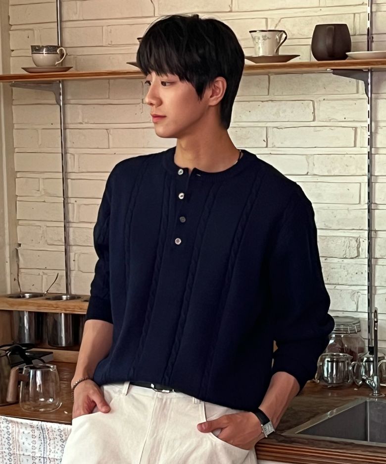 FW 워셔블 케이블 크롭 헨리넥 니트 (8컬러)
