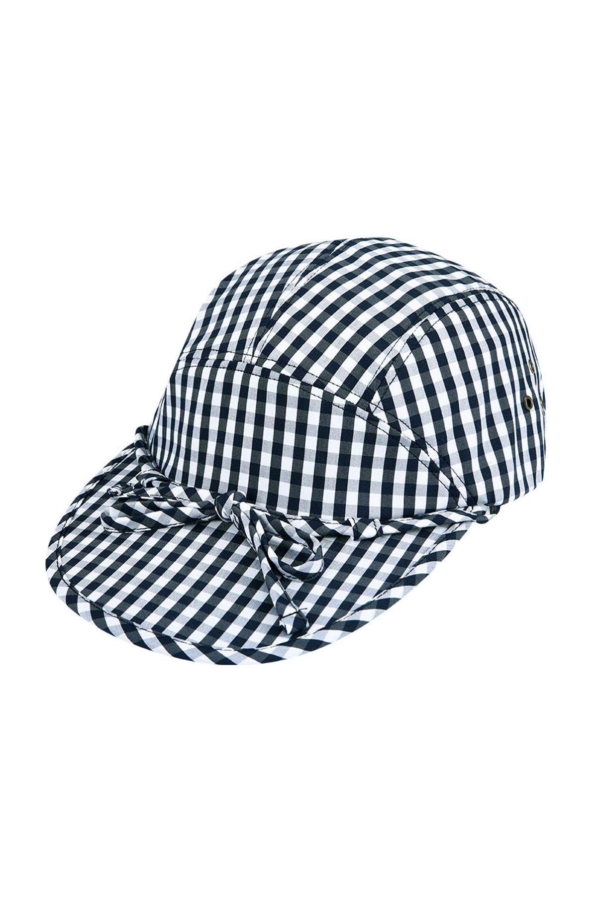 유체 프레타 포르테(YOUCHE PRET A PORTER) DR GINGHAM CHECK DUCK CAP Navy