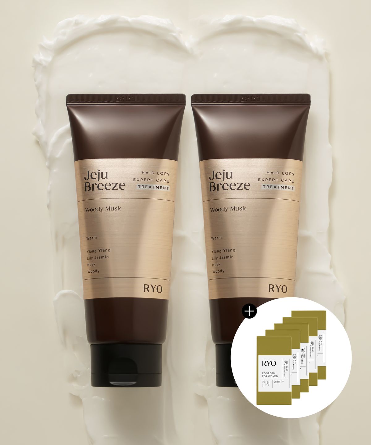 려(RYO) [우디 머스크] 자양 탈모전문케어 트리트먼트 제주산들바람 200ml 2입