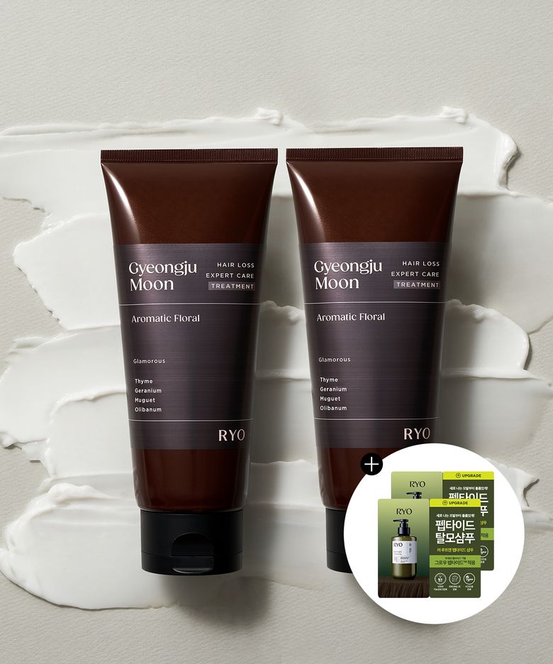 [아로마틱 플로럴] 자양 탈모전문케어 트리트먼트 경주달밤 200ml 2입+샴푸 파우치 6ml 2매 증정