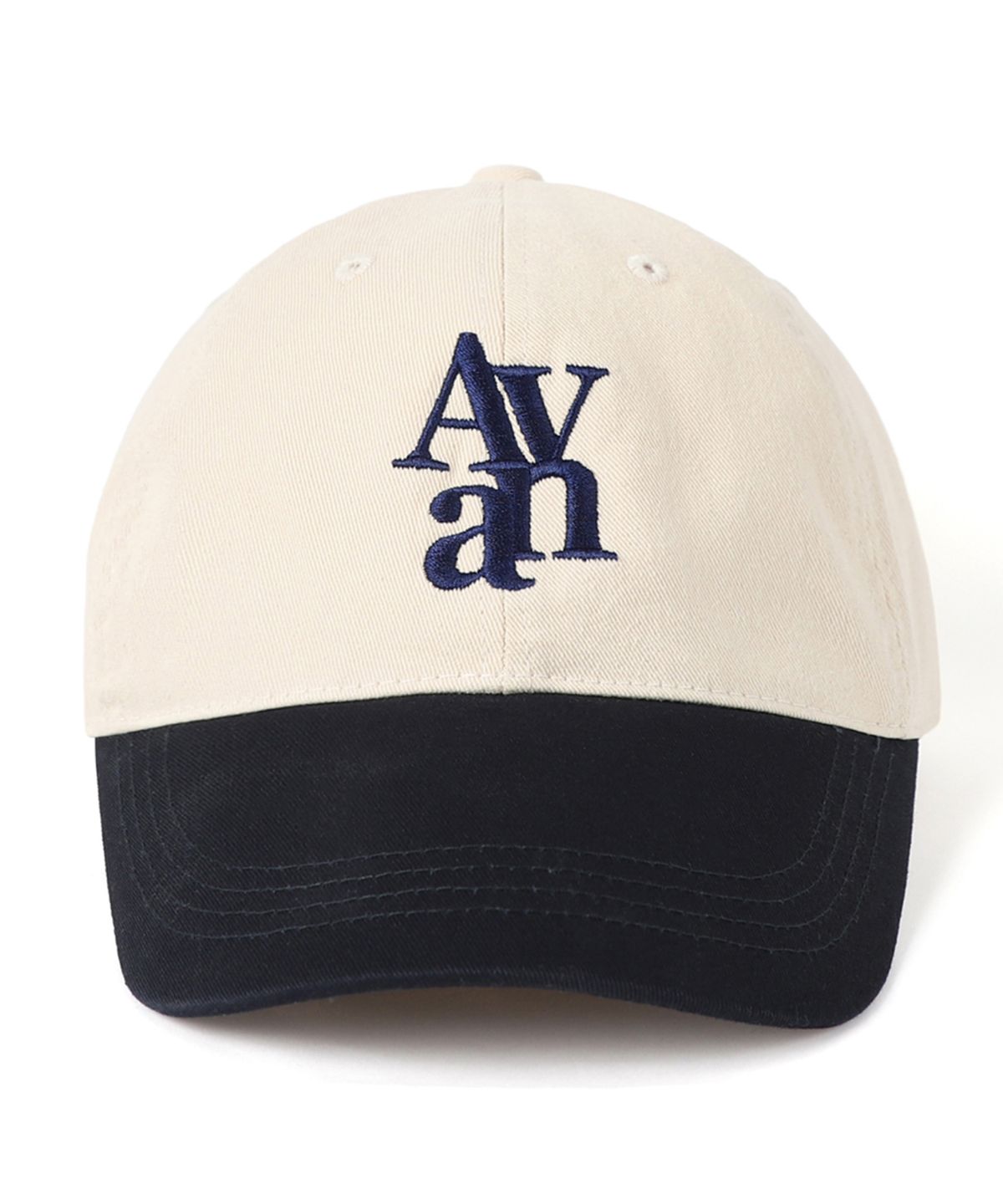 어반드레스(AVANDRESS) Classic Aa Color Block Cap IVORY