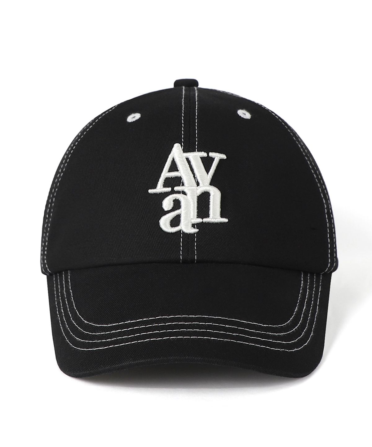 어반드레스(AVANDRESS) Stitch Aa Cap BLACK