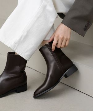 페이블 라운드 앵클부츠 (3.5cm)