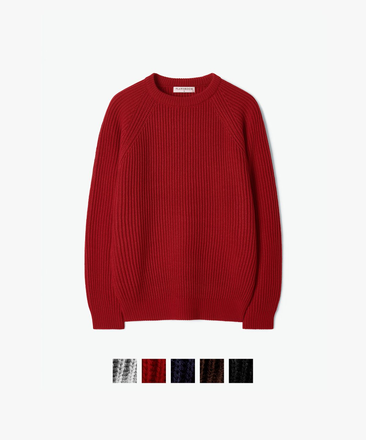 플로즈룸(FLAWSROOM) Essential Crop Reglan Knit 5color
