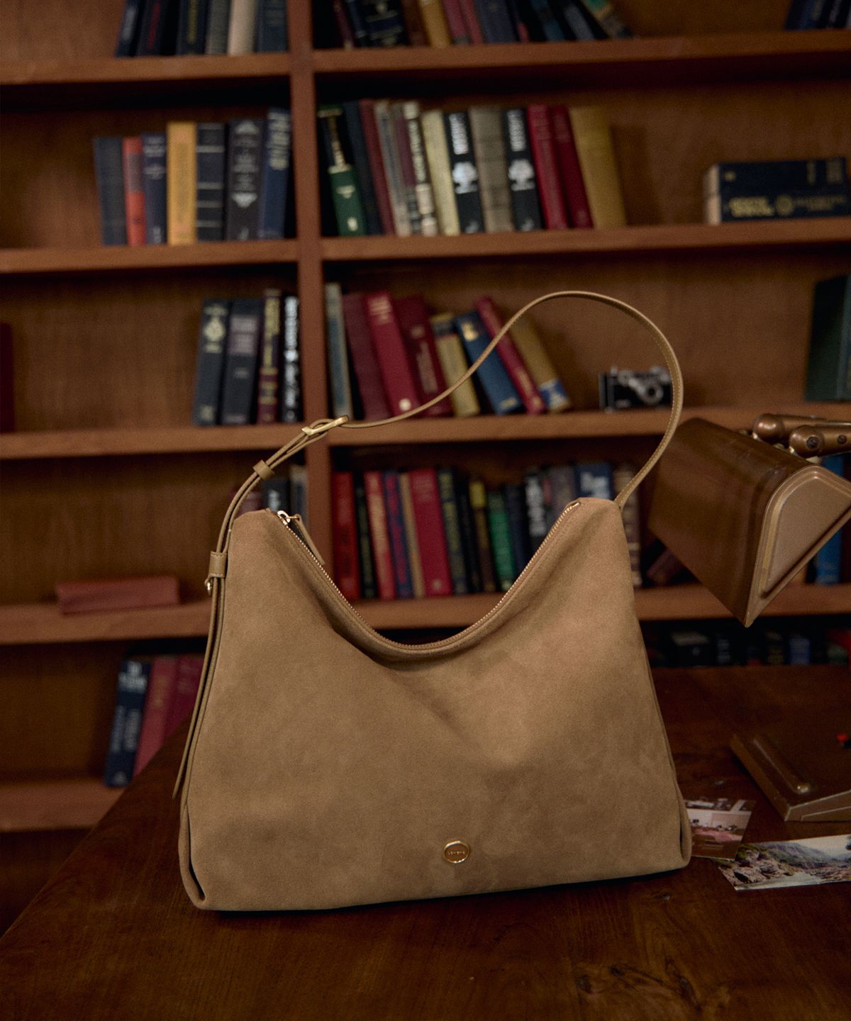 르메메(LEMEME) Sac Agnes Suede DeepBeige