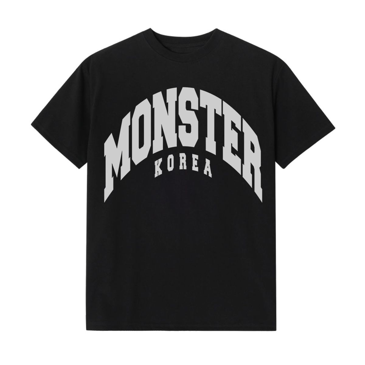 코리아몬스터(KOREAMONSTER) KM04 MONSTER 오버핏 반팔티 블랙