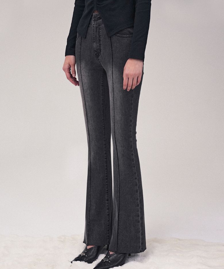 Contour Fit Bootscut Pants BLACK