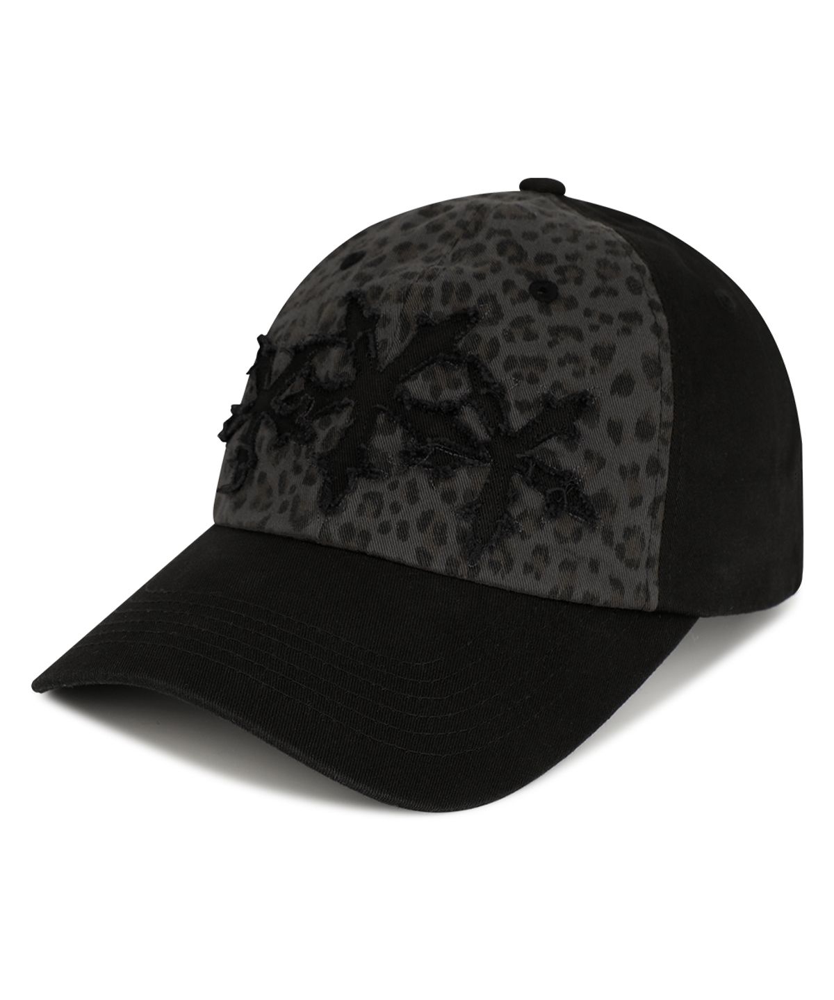 마하그리드(MAHAGRID) LEOPARD CROSS STAR CAP CHARCOAL(MG2FFMAB22A)