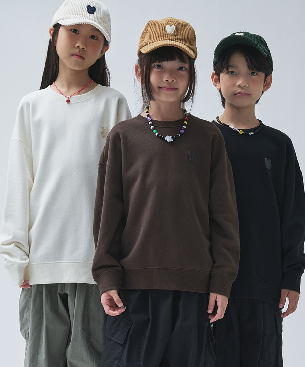 라이프워크 키즈(LIFEWORK KIDS) 키즈) 빗살라독 와펜 맨투맨
