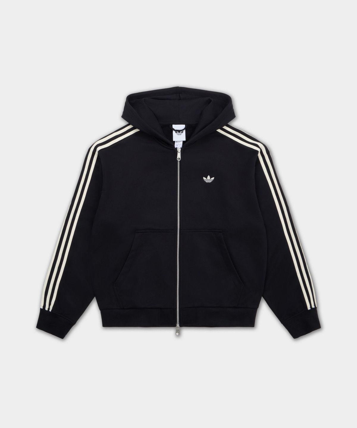 아디다스(ADIDAS) 후드 집업 - 블랙:크림화이트 / KC9315