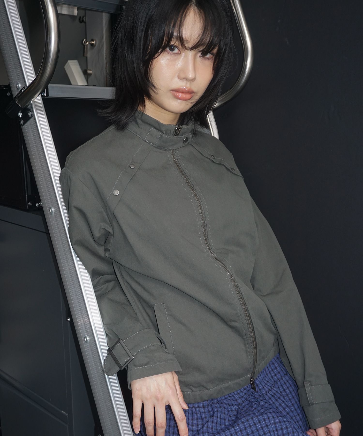 MUSINSA PLACESTUDIO ハイネックプルゾンジップアップジャケット MUSINSA公式 | PLACE STUDIO [リニューアル] ハイネックスタンダード