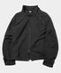 하이넥 스탠다드 스트랩 비조 포인트 블루종 집업 자켓 [블랙]