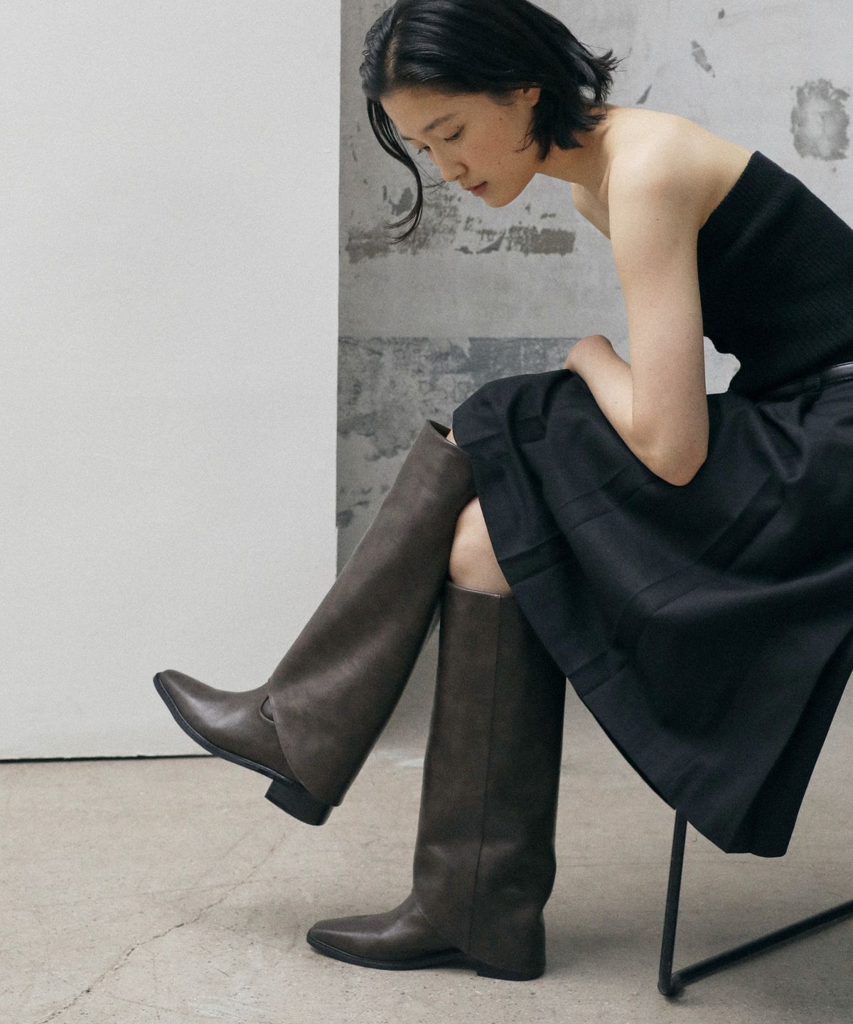 에퓨레(EPURE) MILO Folding Long Boots (2color)