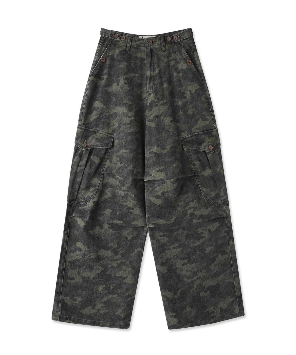 어반드레스(AVANDRESS) Enter Wide Cargo Cotton Pants CAMO