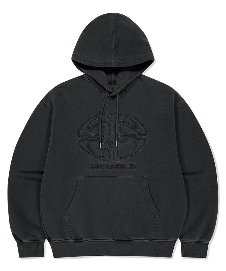PIGMENT ECLIPSE LOGO HOODIE CHARCOAL(MG2FFMM411A)