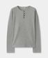 헨리넥 와플 롱 슬리브 (GREY)