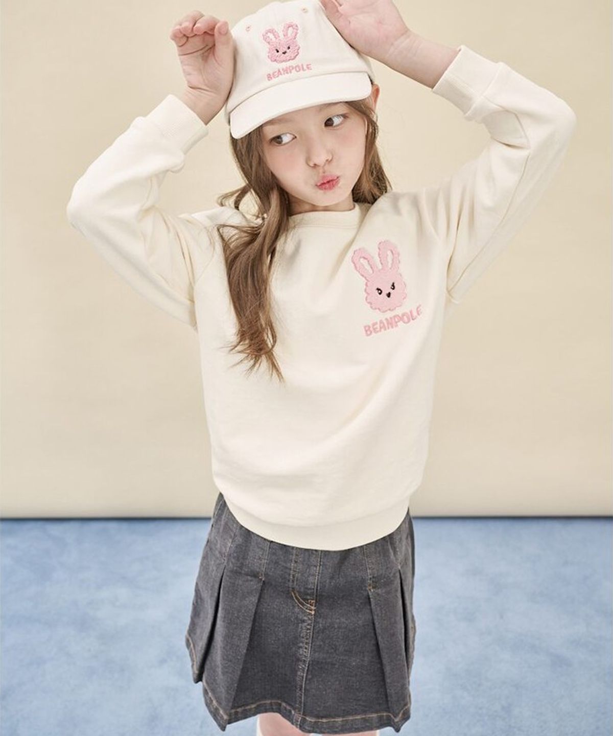 빈폴 키즈(BEANPOLE KIDS) 동물모양 볼캡  아이보리 (BI588BU010)